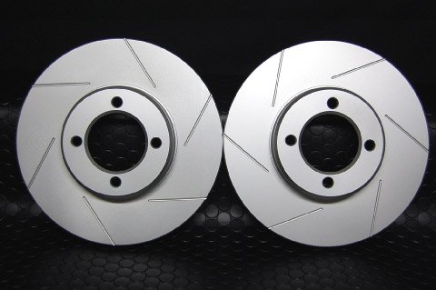 AE86用6スリット入りブレーキローター フロントセット /AE86 brake rotor with 6 slit front set/(2  ea/set)